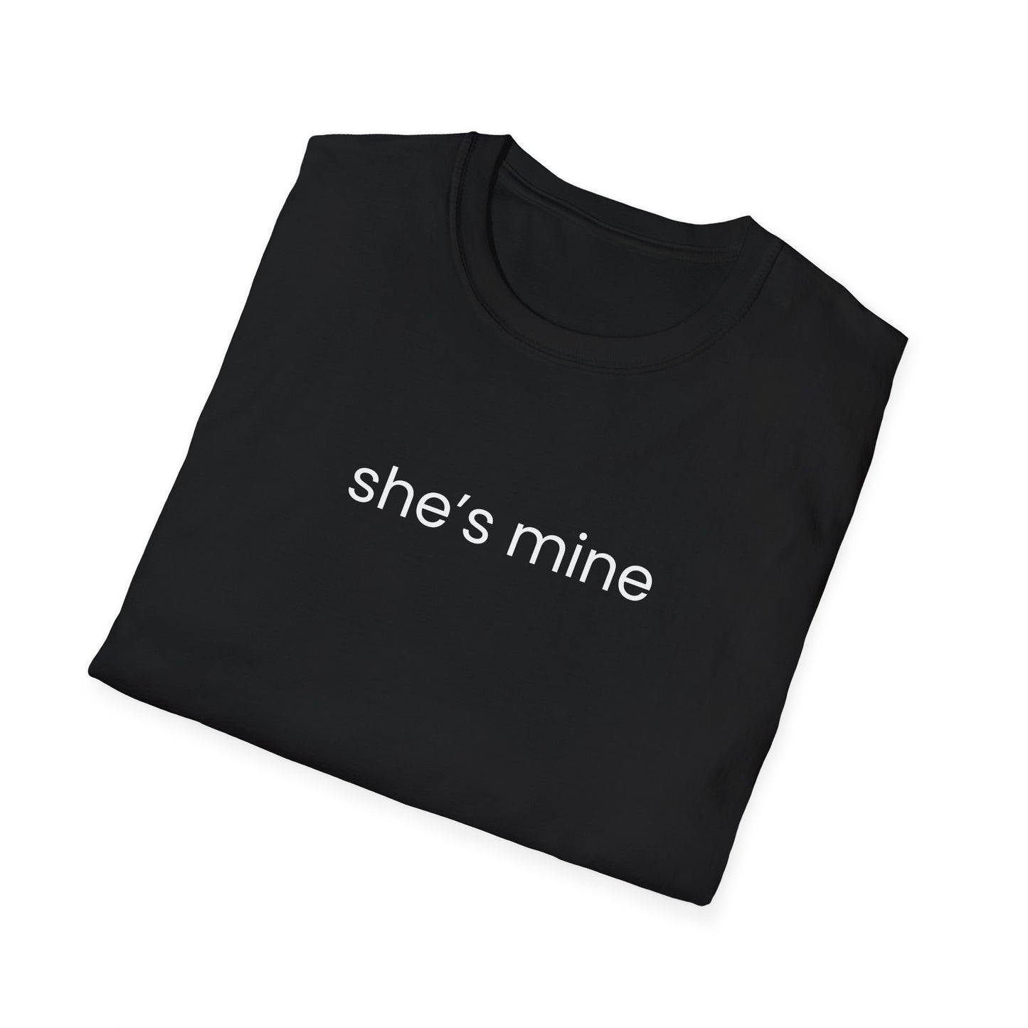 She's Mine F Sleeve Couple T-Shirt, Couple's Gift, Relationship Shirt, Cute Matching T-Shirts