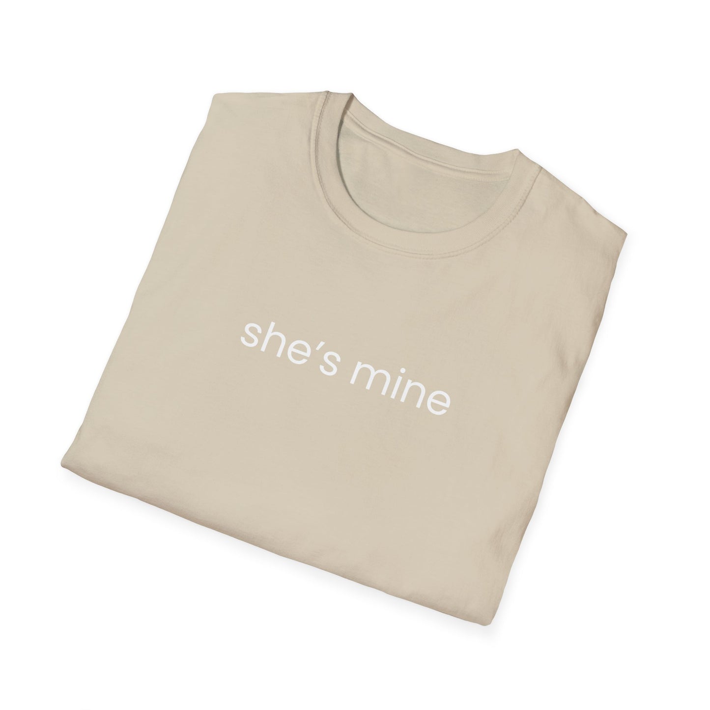 She's Mine F Sleeve Couple T-Shirt, Couple's Gift, Relationship Shirt, Cute Matching T-Shirts