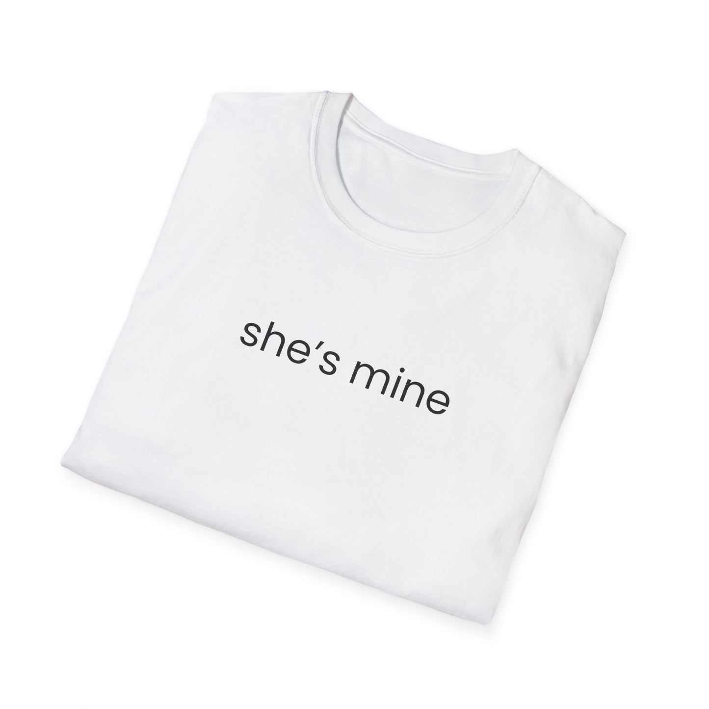 She's Mine F Sleeve Couple T-Shirt, Couple's Gift, Relationship Shirt, Cute Matching T-Shirts
