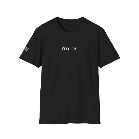 I'm his M Sleeve Couple T-Shirt, Couple's Gift, Relationship Shirt, Cute Matching T-Shirts